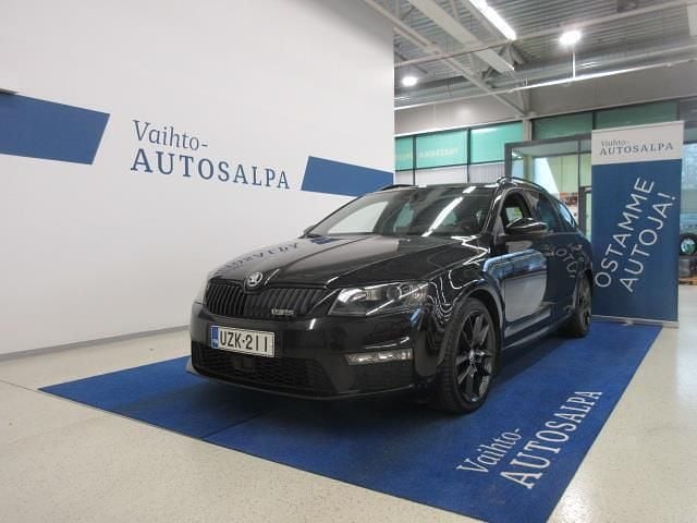 Musta Käytetty 2016 Skoda Octavia RS Farmari | 18 900 € (Hyvä tarjous) - Kuva 1/4