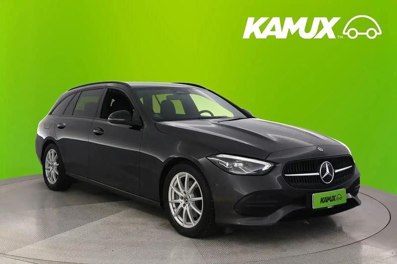 Hopea / harmaa Käytetty 2021 Mercedes C220 Farmari | 32 400 € (Perustarjous) - Kuva 1/4