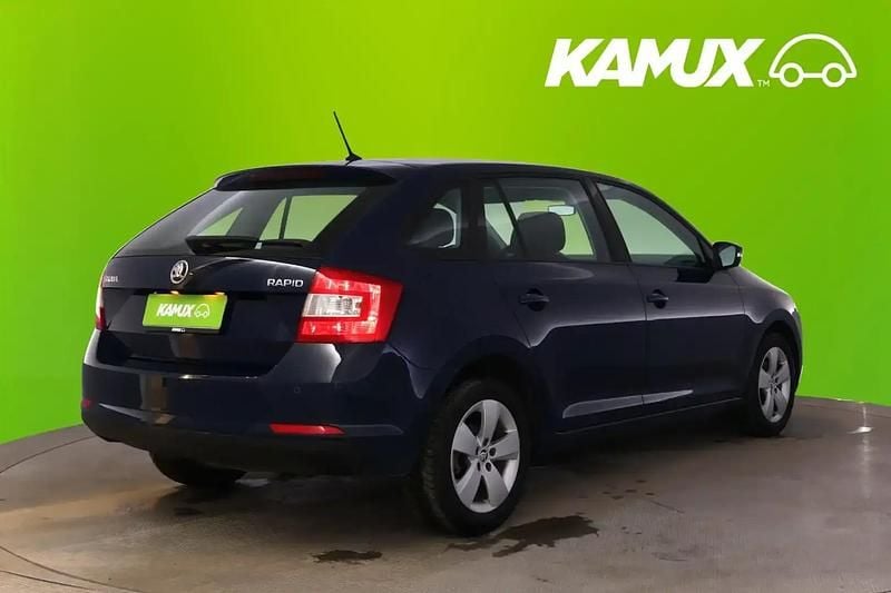 Käytetty Skoda Rapid Ambition 90 HP (66 kW) 2016 Sininen Viistoperä