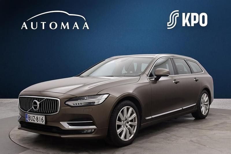 Ruskea Käytetty 2018 Volvo V90 Inscription Farmari | 31 900 € (Kallis) - Kuva 1/3