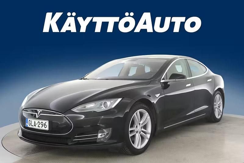 Musta Käytetty 2014 Tesla Model S Viistoperä | 17 690 € - Kuva 1/4