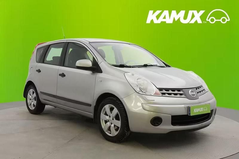 Käytetty Nissan Note Visia 110 HP (80 kW) 2008 Hopea / harmaa Sedan