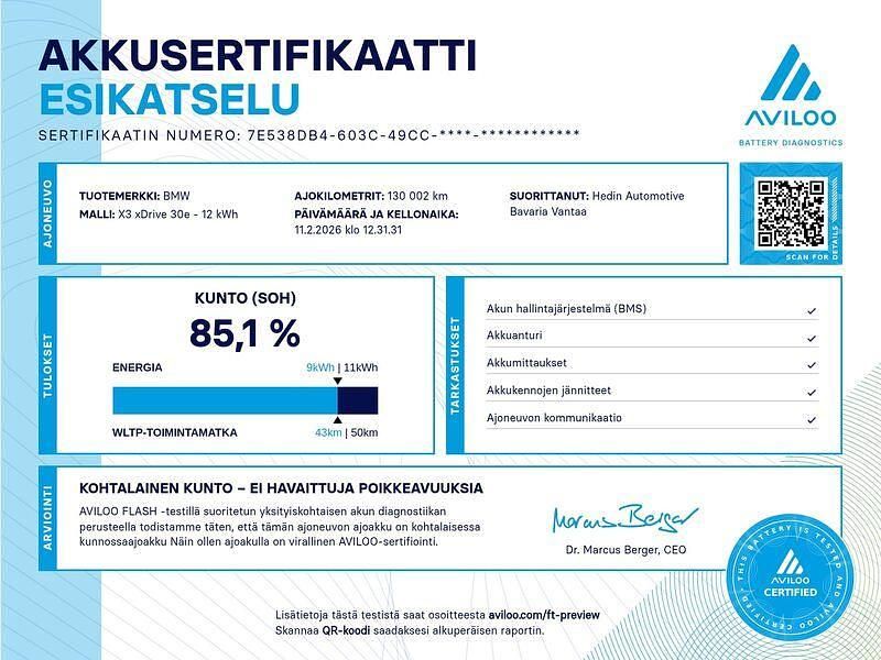 Käytetty BMW X3 M Sport 292 HP (214 kW) 2020 Katumaasturi