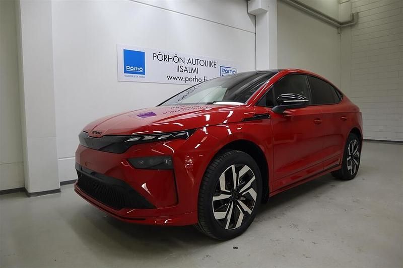 Uusi Skoda Enyaq iV SportLine 210 kW (286 HP) 2025 Punainen Katumaasturi