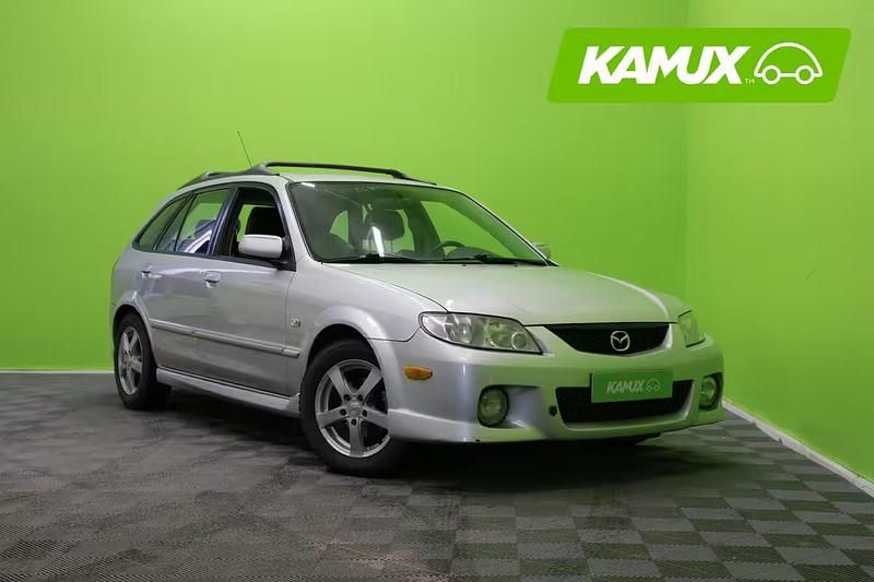 Käytetty Mazda Protege 131 HP (96 kW) 2001 Hopea / harmaa Farmari