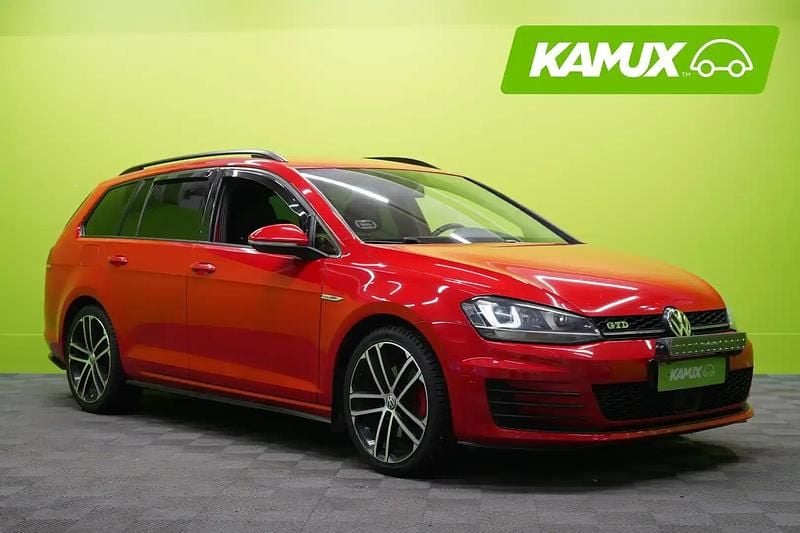 Punainen Käytetty 2015 VW Golf VII GTD Farmari | 12 490 € (Perustarjous) - Kuva 1/4