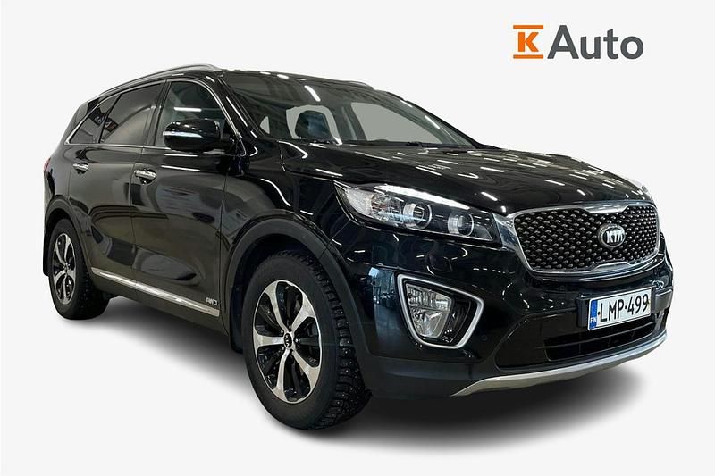 Käytetty Kia Sorento Premium 200 HP (147 kW) 2015 Musta Katumaasturi