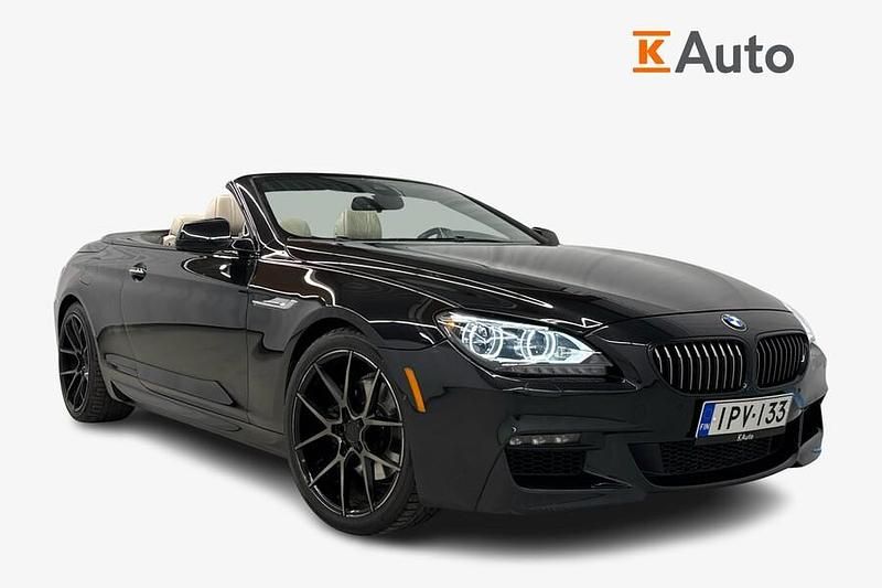 Musta Käytetty 2015 BMW 650 Cabriolet M Sport Avoauto | 37 750 € - Kuva 1/4