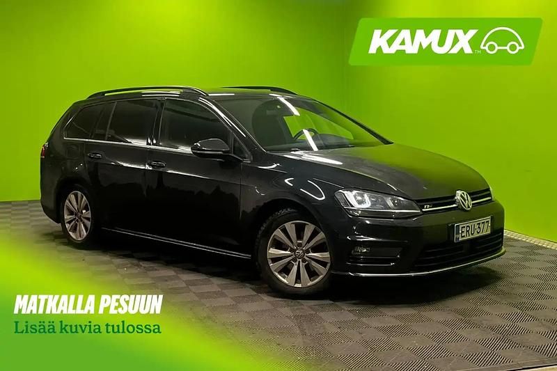 Musta Käytetty 2015 VW Golf VII R-line Farmari | 14 490 € (Kallis) - Kuva 1/4