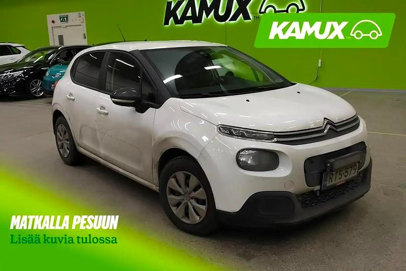 Valkoinen Käytetty 2018 Citroën C3 Feel Sedan | 5 980 € - Kuva 1/4