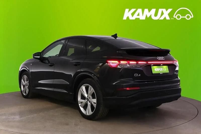 Käytetty Audi Q4 Sportback e-tron S-Line 219 kW (299 HP) 2021 Musta Katumaasturi