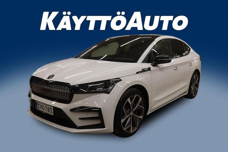 Käytetty Skoda Enyaq iV RS 194 kW (265 HP) 2022 Valkoinen Katumaasturi