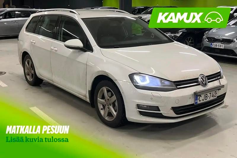 Valkoinen Käytetty 2013 VW Golf VII Highline Farmari | 7 900 € - Kuva 1/4
