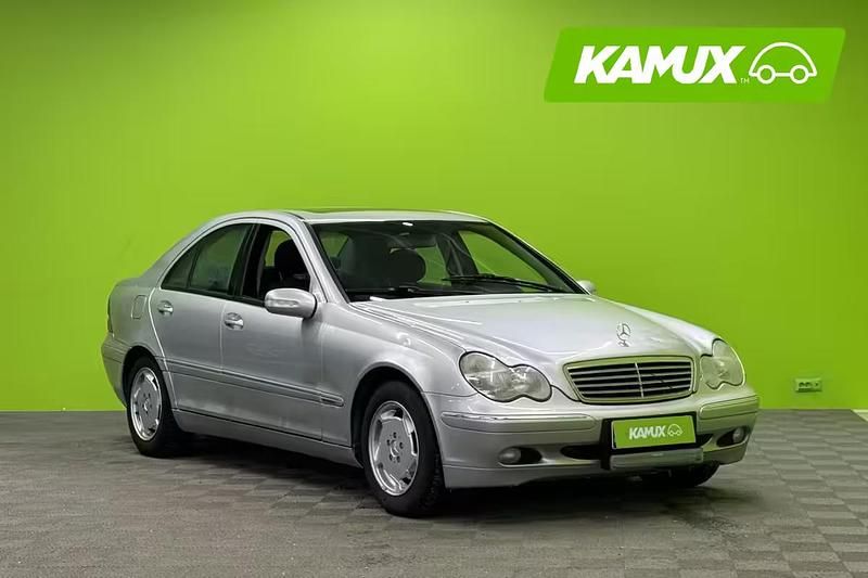Hopea / harmaa Käytetty 2002 Mercedes C220 Sedan | 2 990 € - Kuva 1/4