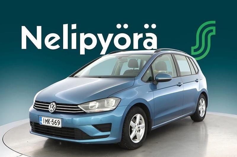 Sininen Käytetty 2014 VW Golf Sportsvan Comfortline Tila-auto | 8 490 € (Perustarjous) - Kuva 1/3