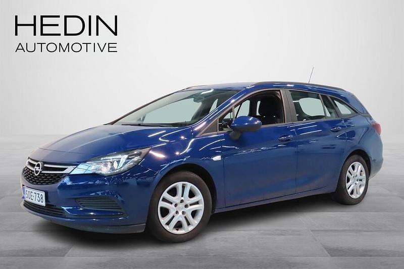 Sininen Käytetty 2018 Opel Astra Enjoy Farmari | 11 900 € (Perustarjous) - Kuva 1/4