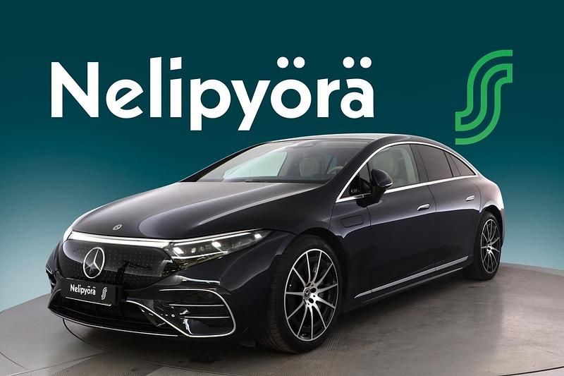 Sininen Käytetty 2021 Mercedes EQS450+ Advanced Plus Sedan | 62 900 € (Kallis) - Kuva 1/2