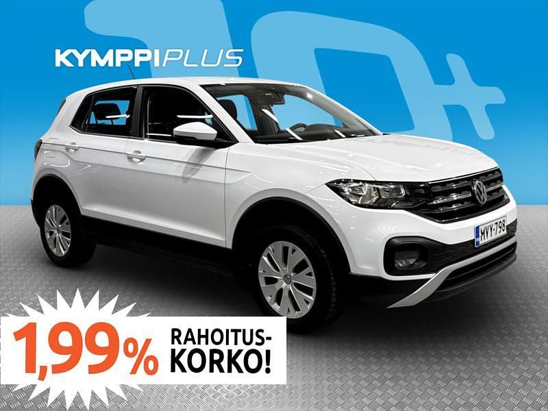 Käytetty VW T-Cross 95 HP (69 kW) 2020 Valkoinen Katumaasturi