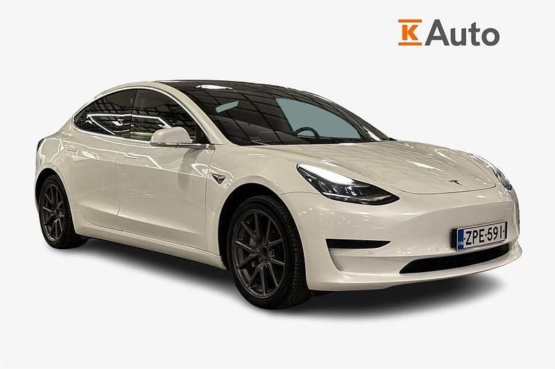 Valkoinen Käytetty 2019 Tesla Model 3 Standard Range Sedan | 18 490 € (Perustarjous) - Kuva 1/3
