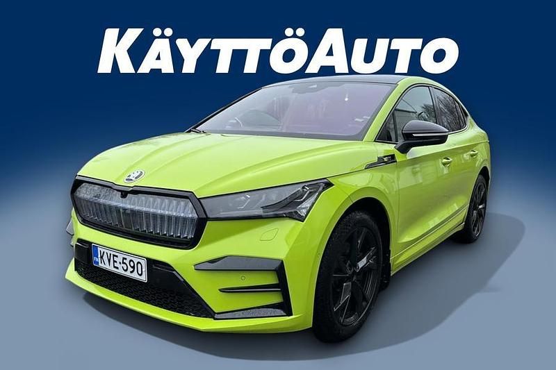 Vihreä Käytetty 2023 Skoda Enyaq iV RS Katumaasturi | 38 490 € (Perustarjous) - Kuva 1/4