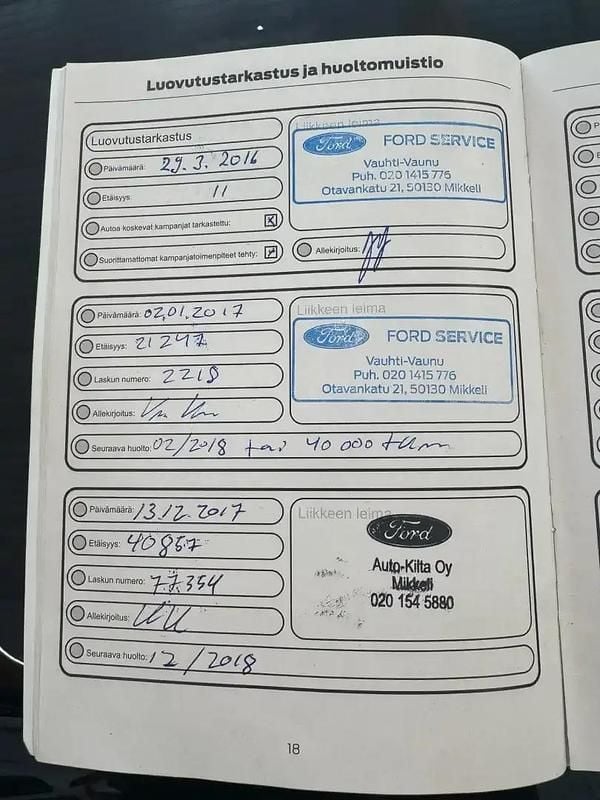 Käytetty Ford Fiesta Trend 109 HP (80 kW) 2016 Valkoinen Viistoperä