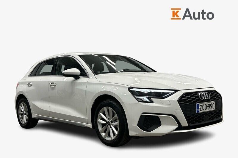 Valkoinen Käytetty 2022 Audi A3 Sportback Business Viistoperä | 22 650 € (Perustarjous) - Kuva 1/4