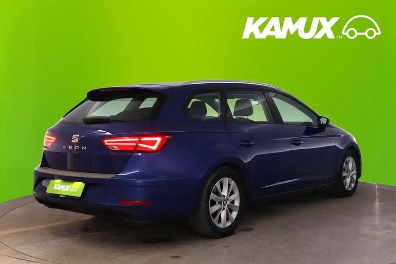 Käytetty Seat Leon ST Business 116 HP (85 kW) 2019 Sininen Farmari
