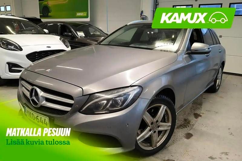 Käytetty Mercedes C220 Business 170 HP (125 kW) 2016 Hopea / harmaa Farmari