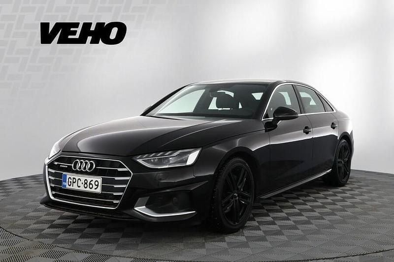Musta Käytetty 2022 Audi A4 Advanced Plus Sedan | 32 900 € (Perustarjous) - Kuva 1/4