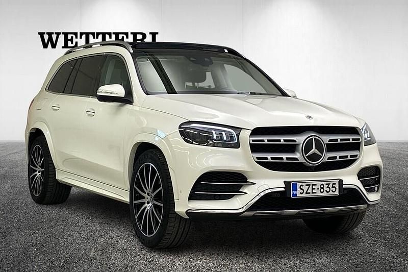 Valkoinen Käytetty 2022 Mercedes GLS400 AMG line Katumaasturi | 103 900 € - Kuva 1/4