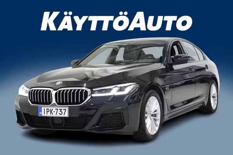 Musta Käytetty 2022 BMW 530e M Sport Sedan | 38 800 € - Kuva 1/4