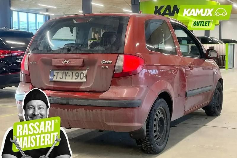 Käytetty Hyundai Getz GLS 97 HP (71 kW) 2007 Punainen Viistoperä