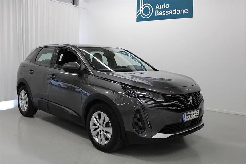 Harmaa Käytetty 2021 Peugeot 3008 Active Katumaasturi | 17 480 € (Hyvä tarjous) - Kuva 1/4