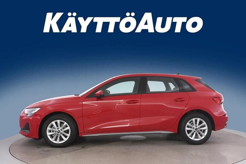 Uusi Audi A3 Sportback Design 116 HP (85 kW) 2025 Progressivepunainen Viistoperä