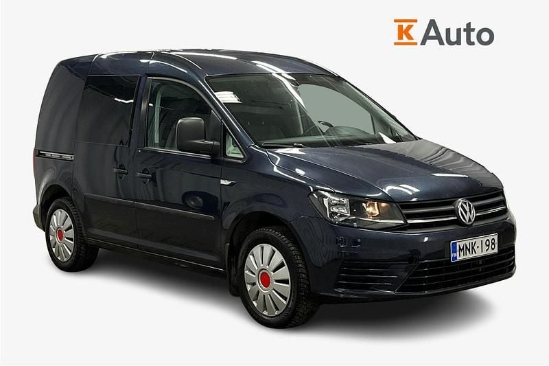 Käytetty VW Caddy 102 HP (75 kW) 2018 Sininen Tila-auto