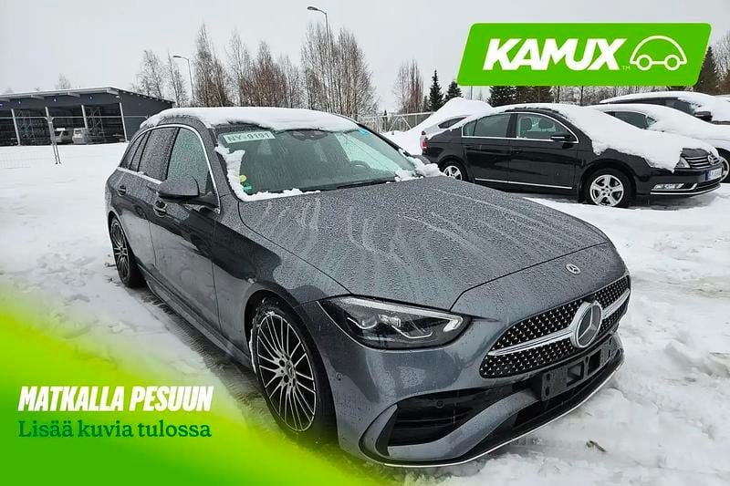 Käytetty Mercedes C220 AMG line 200 HP (147 kW) 2022 Hopea / harmaa Farmari