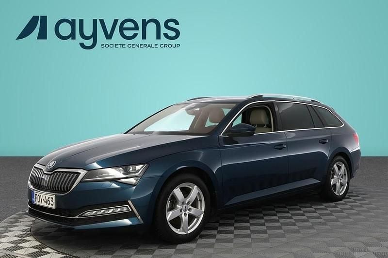 Sininen Käytetty 2021 Skoda Superb Style Farmari | 27 900 € (Perustarjous) - Kuva 1/4