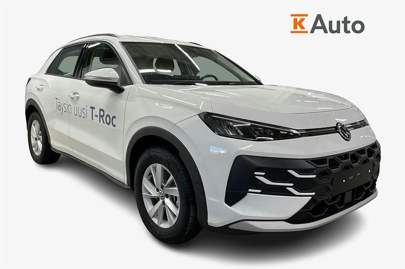 Valkoinen Uusi 2026 VW T-Roc Comfortline Katumaasturi | 36 500 € (Perustarjous) - Kuva 1/3