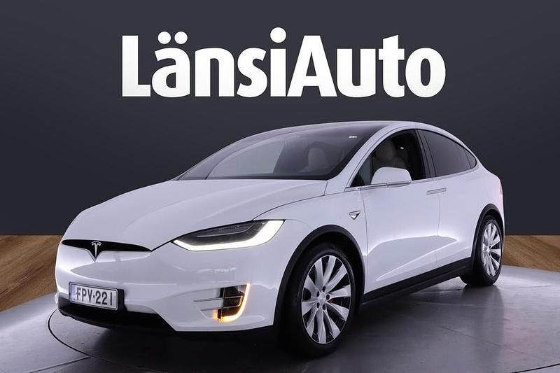Valkoinen Käytetty 2020 Tesla Model X Performance Katumaasturi | 46 450 € (Hyvä tarjous) - Kuva 1/2