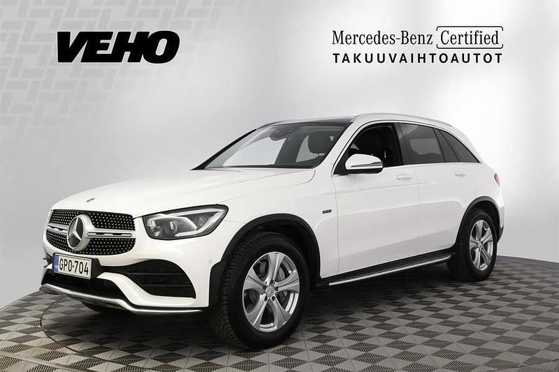 Valkoinen Käytetty 2021 Mercedes GLC300e Business Katumaasturi | 36 600 € (Perustarjous) - Kuva 1/4