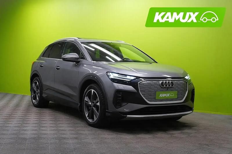 Hopea / harmaa Käytetty 2022 Audi Q4 e-tron Basis Katumaasturi | 31 880 € (Perustarjous) - Kuva 1/4