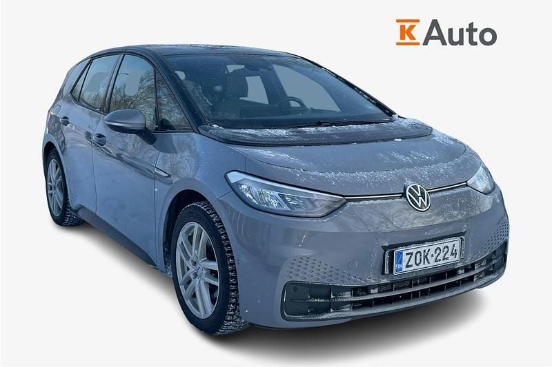 Harmaa Käytetty 2022 VW ID.3 Pro Performance Viistoperä | 18 400 € (Perustarjous) - Kuva 1/4