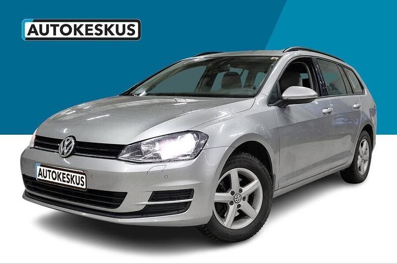 Harmaa Käytetty 2014 VW Golf VII Comfortline Farmari | 8 900 € (Hyvä tarjous) - Kuva 1/3