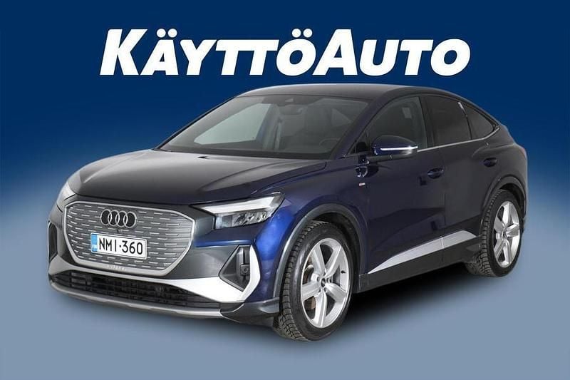 Käytetty Audi Q4 Sportback e-tron Comfort 219 kW (299 HP) 2022 Sininen Katumaasturi