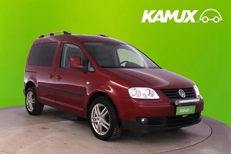 Käytetty VW Caddy Life 105 HP (77 kW) 2009 Punainen Tila-auto