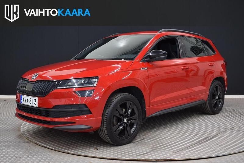 Punainen Käytetty 2019 Skoda Karoq SportLine Katumaasturi | 24 140 € (Hyvä tarjous) - Kuva 1/2