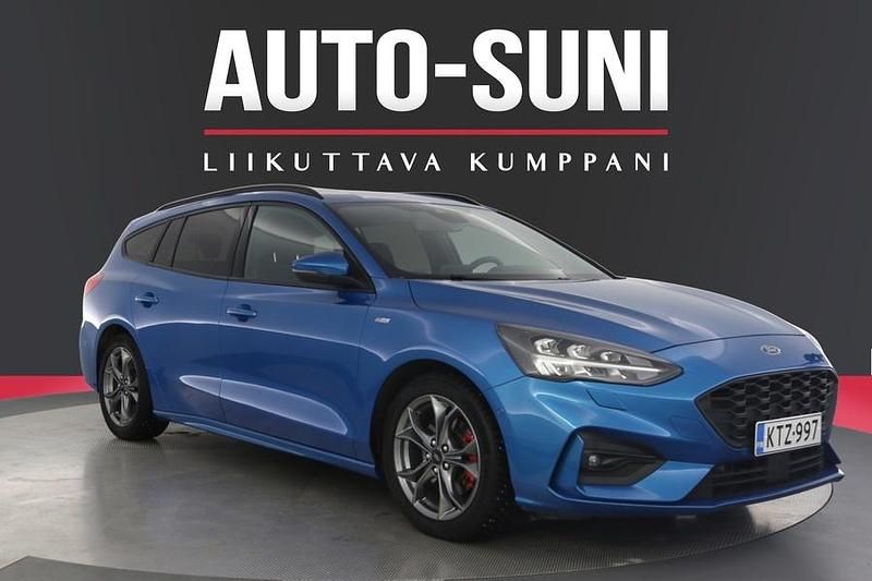 Sininen Käytetty 2021 Ford Focus ST-Line Farmari | 15 900 € (Hieman kallis) - Kuva 1/3