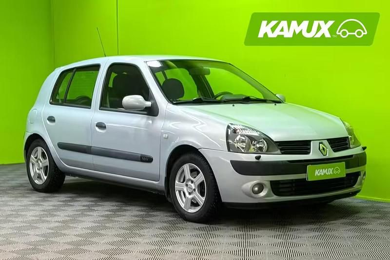 Käytetty Renault Clio II 75 HP (55 kW) 2005 Hopea / harmaa Viistoperä