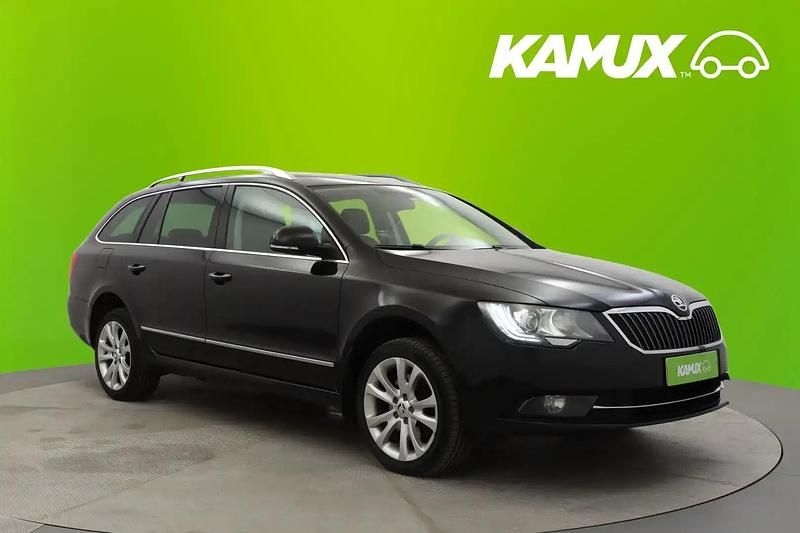 Musta Käytetty 2015 Skoda Superb Elegance Farmari | 6 890 € (Hyvä tarjous) - Kuva 1/4