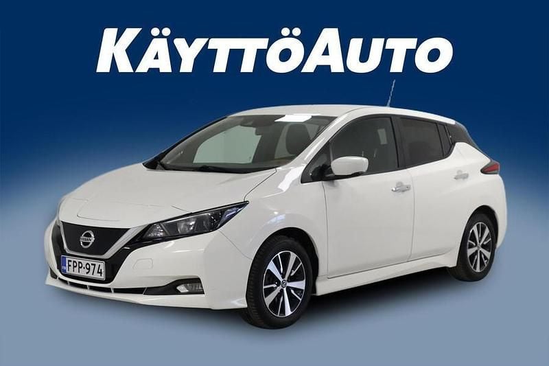 Valkoinen Käytetty 2020 Nissan Leaf Acenta Viistoperä | 12 400 € (Supertarjous) - Kuva 1/4
